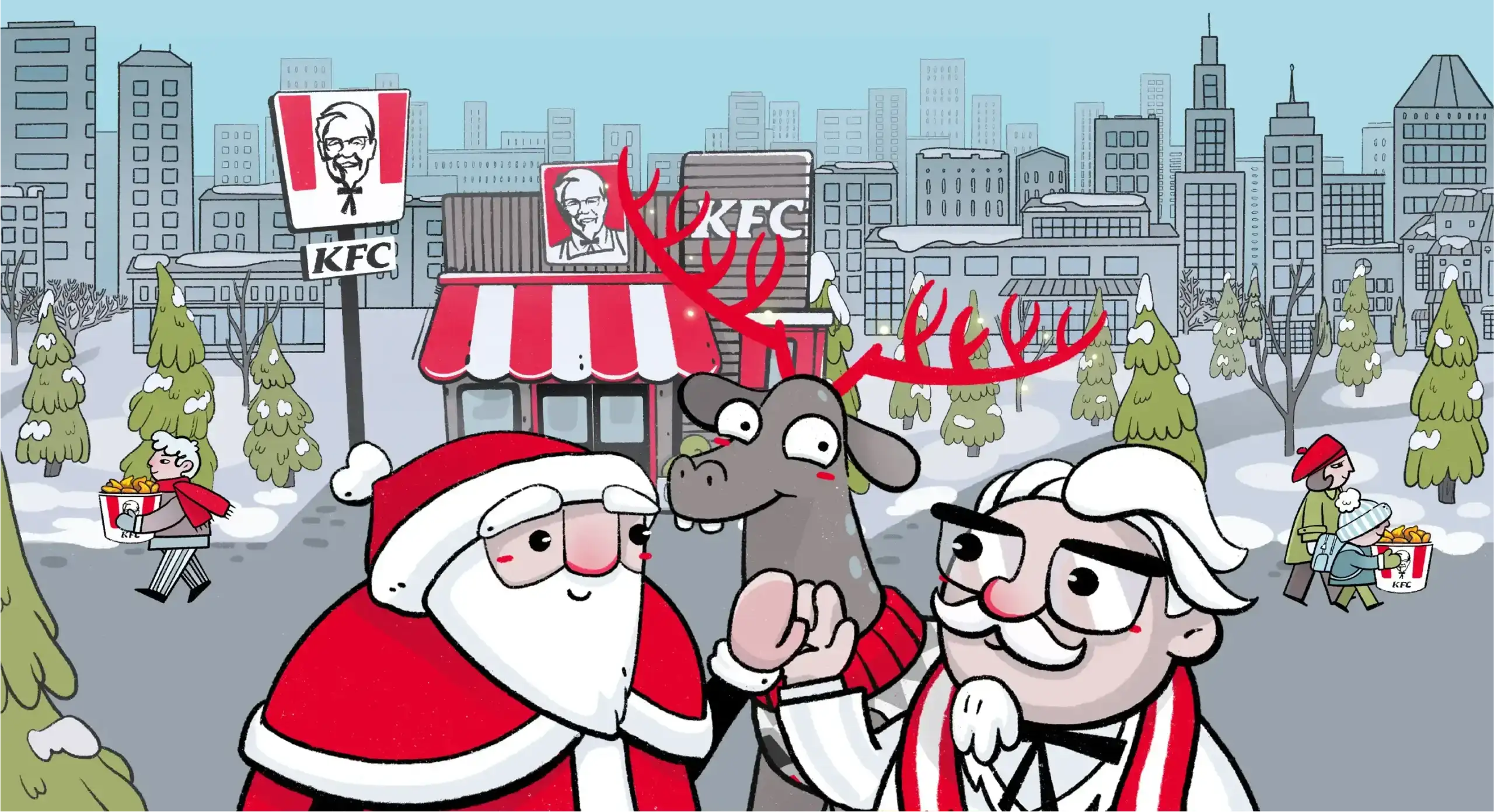 Новорічна рекламна кампанія KFC - idealers