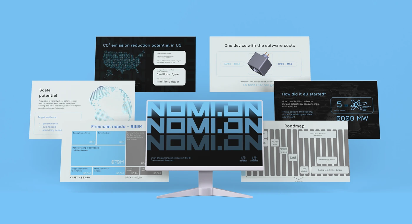 Nomion. Брендинг для українського environmental deep-tech стартапу - idealers
